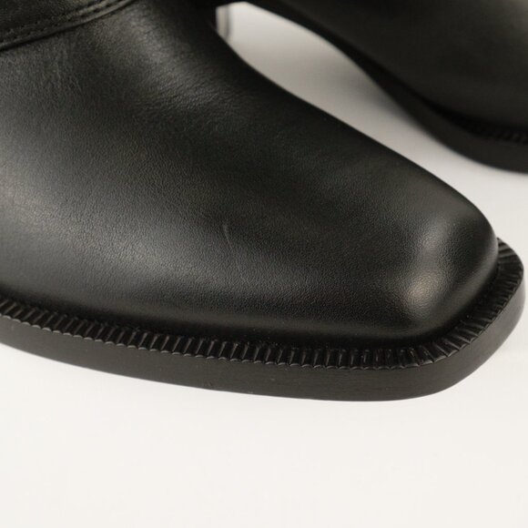 Fendi Minerva Knee-High 55mm Leather Boots, Black, EU 36/US 6 - Picture 11 of 15